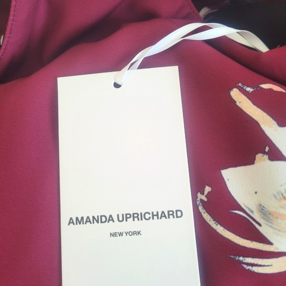 Amanda Uprichard Marnie Floral Print Swing Dress Size M - Picture 9 of 10